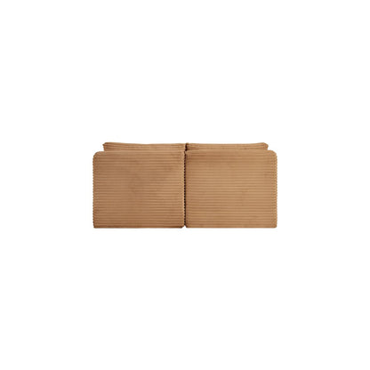 Shaggy Saddle Corduroy Performance Fabric Modular Sofa
