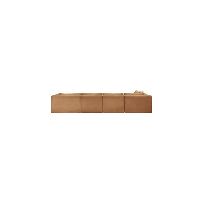 Shaggy Saddle Corduroy Performance Fabric Modular Sectional