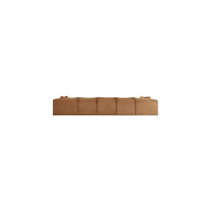Shaggy Saddle Corduroy Performance Fabric Modular Sectional