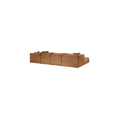 Shaggy Saddle Corduroy Performance Fabric Modular Sectional