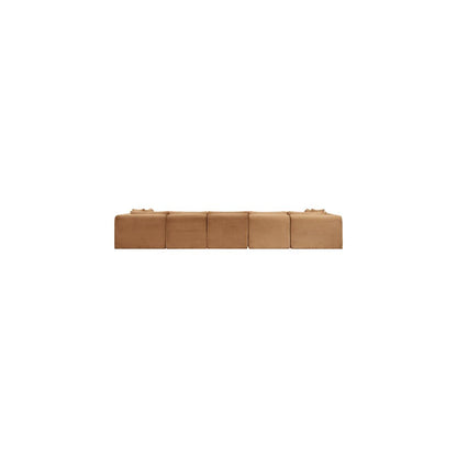 Shaggy Saddle Corduroy Performance Fabric Modular Sectional