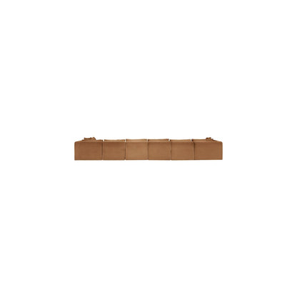Shaggy Saddle Corduroy Performance Fabric Modular Sectional