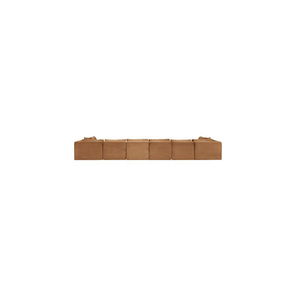 Shaggy Saddle Corduroy Performance Fabric Modular Sectional
