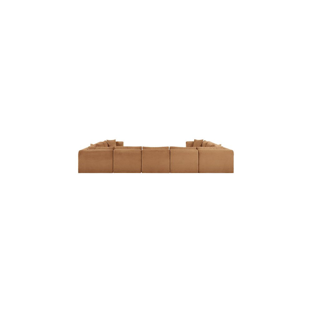 Shaggy Saddle Corduroy Performance Fabric Modular Sectional