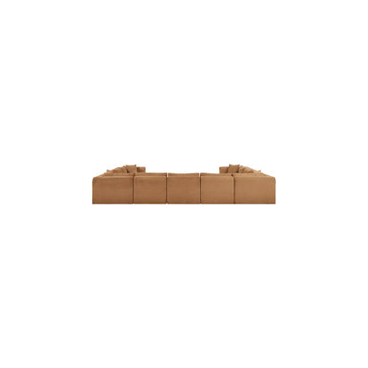 Shaggy Saddle Corduroy Performance Fabric Modular Sectional