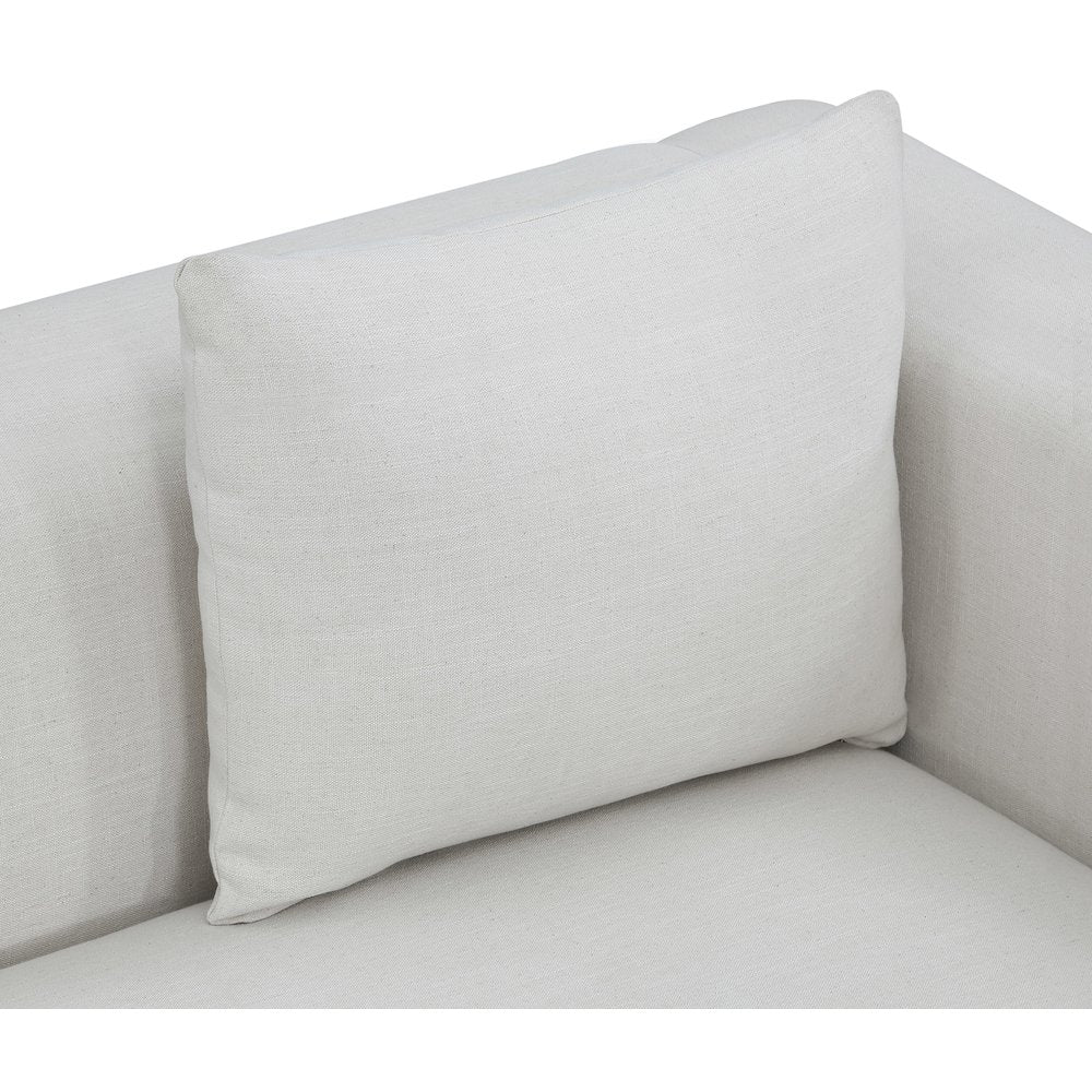 Alfie Cream Linen Textured Fabic Chair