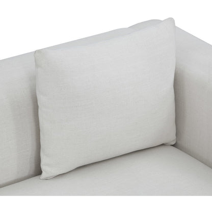 Alfie Cream Linen Textured Fabic Chair