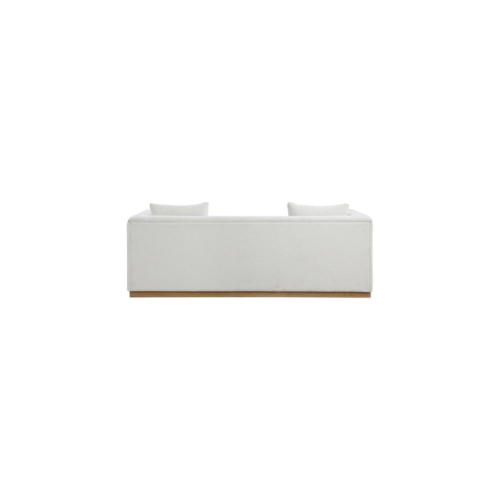 Alfie Cream Linen Textured Fabic Sofa