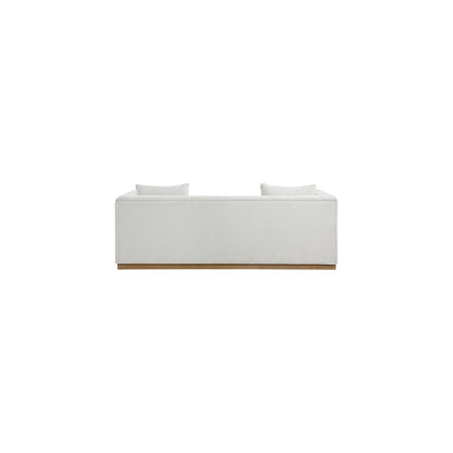 Alfie Cream Linen Textured Fabic Sofa