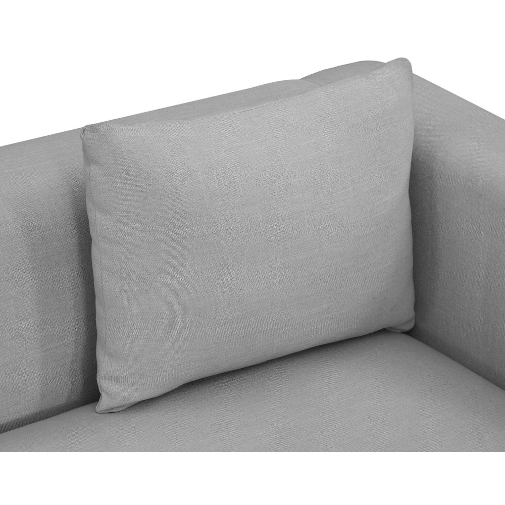 Alfie Grey Linen Textured Fabic Chair