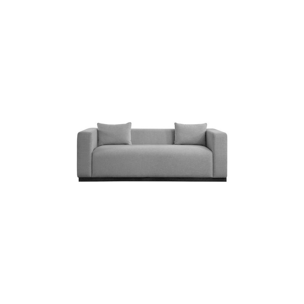 Alfie Grey Linen Textured Fabic Sofa