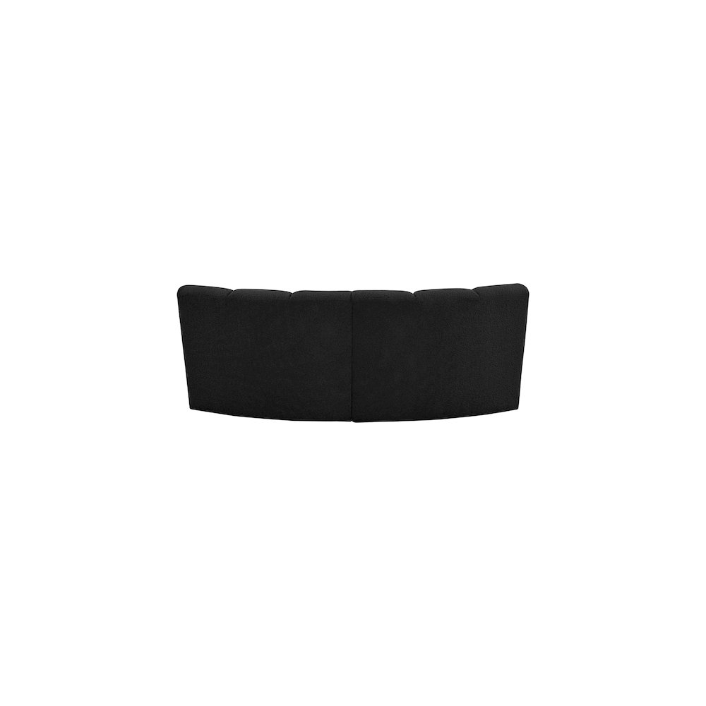 Infinity Black Boucle Fabric 2pc. Modular Sectional