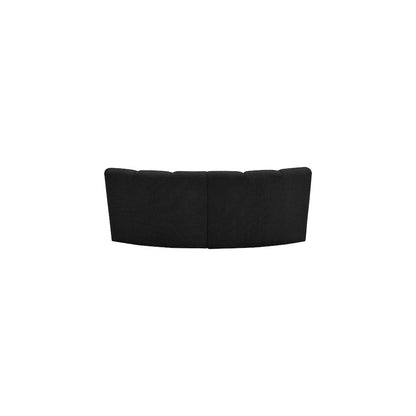 Infinity Black Boucle Fabric 2pc. Modular Sectional