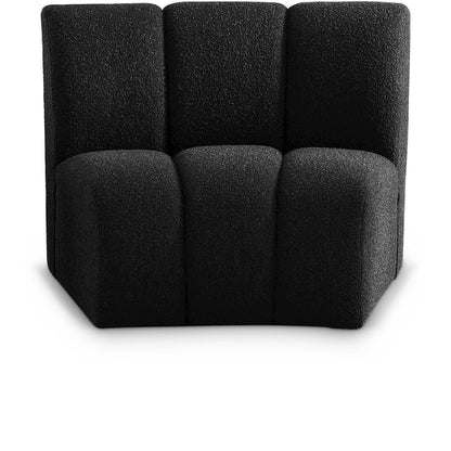 Infinity Black Boucle Fabric Modular Chair