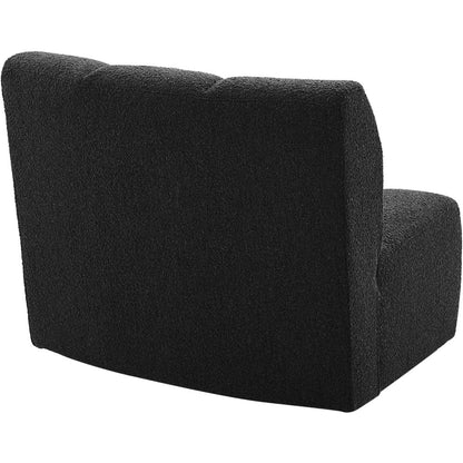 Infinity Black Boucle Fabric Modular Chair