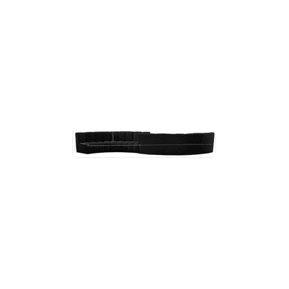 Infinity Black Boucle Fabric 6pc. Modular Sectional