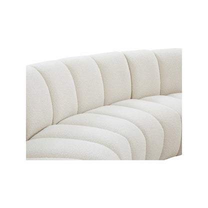 Infinity Cream Boucle Fabric 11pc. Modular Sectional