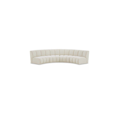 Infinity Cream Boucle Fabric 4pc. Modular Sectional