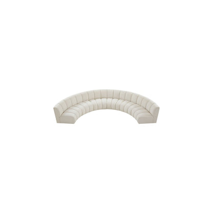 Infinity Cream Boucle Fabric 6pc. Modular Sectional