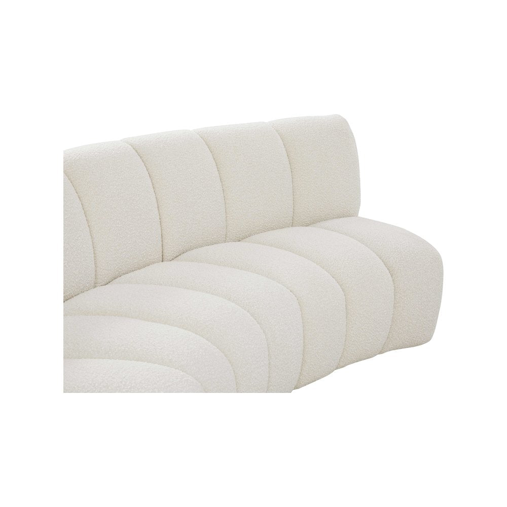 Infinity Cream Boucle Fabric 6pc. Modular Sectional
