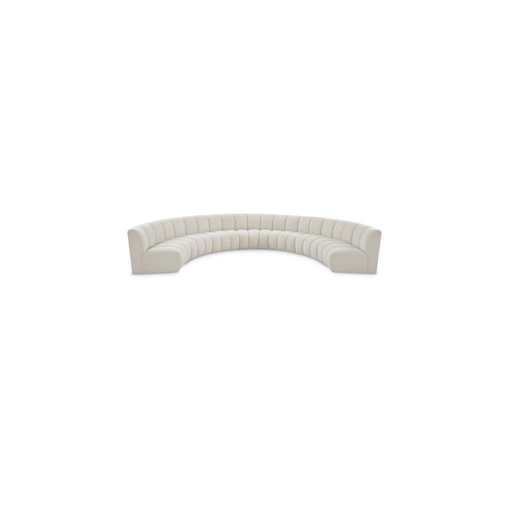 Infinity Cream Boucle Fabric 7pc. Modular Sectional