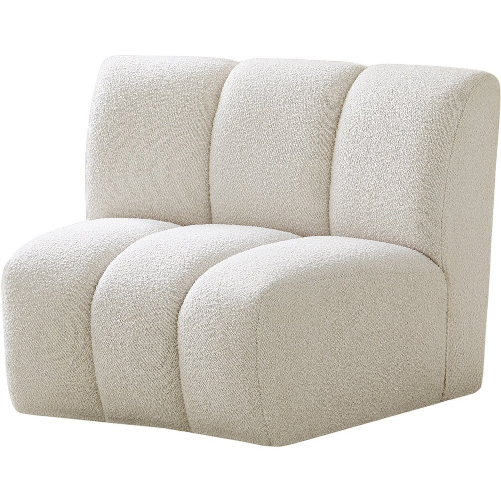 Infinity Cream Boucle Fabric Modular Chair