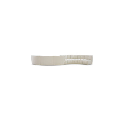 Infinity Cream Boucle Fabric 6pc. Modular Sectional