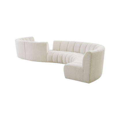 Infinity Cream Boucle Fabric 8pc. Modular Sectional