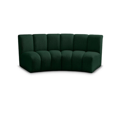 Infinity Green Boucle Fabric 2pc. Modular Sectional