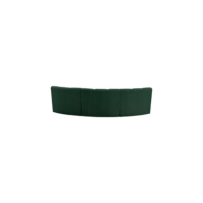 Infinity Green Boucle Fabric 3pc. Modular Sectional