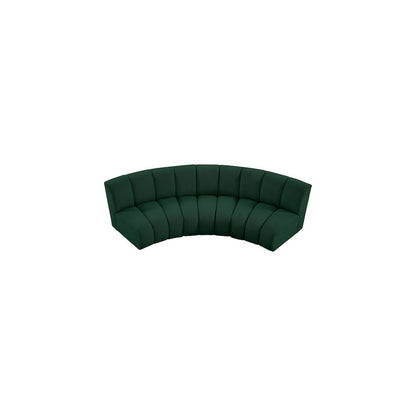 Infinity Green Boucle Fabric 3pc. Modular Sectional