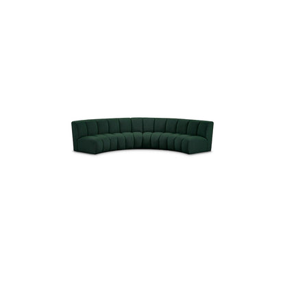 Infinity Green Boucle Fabric 4pc. Modular Sectional