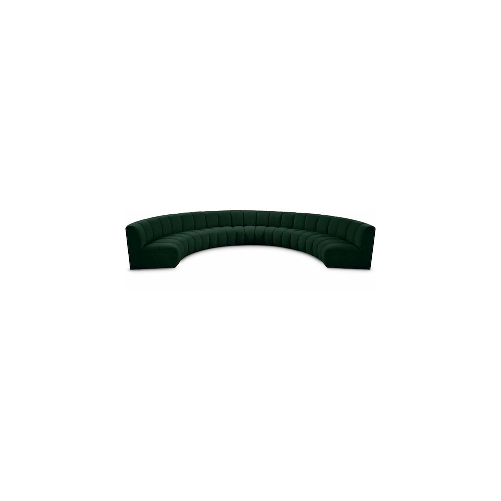 Infinity Green Boucle Fabric 7pc. Modular Sectional