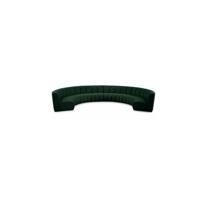 Infinity Green Boucle Fabric 8pc. Modular Sectional