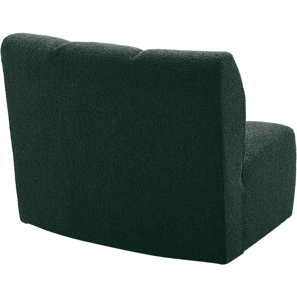 Infinity Green Boucle Fabric Modular Chair