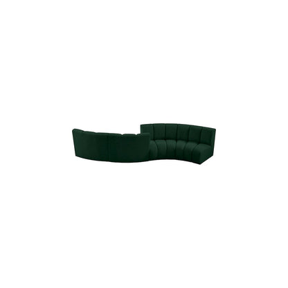 Infinity Green Boucle Fabric 4pc. Modular Sectional