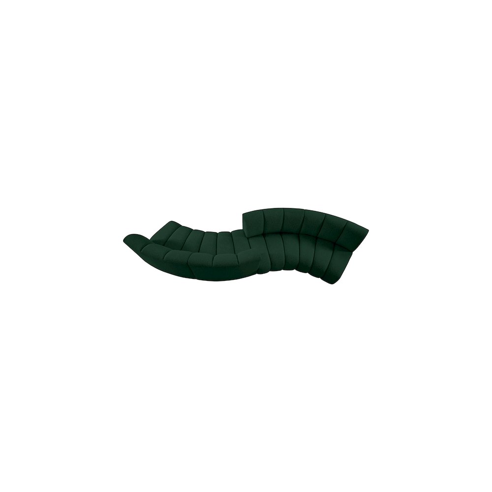 Infinity Green Boucle Fabric 4pc. Modular Sectional
