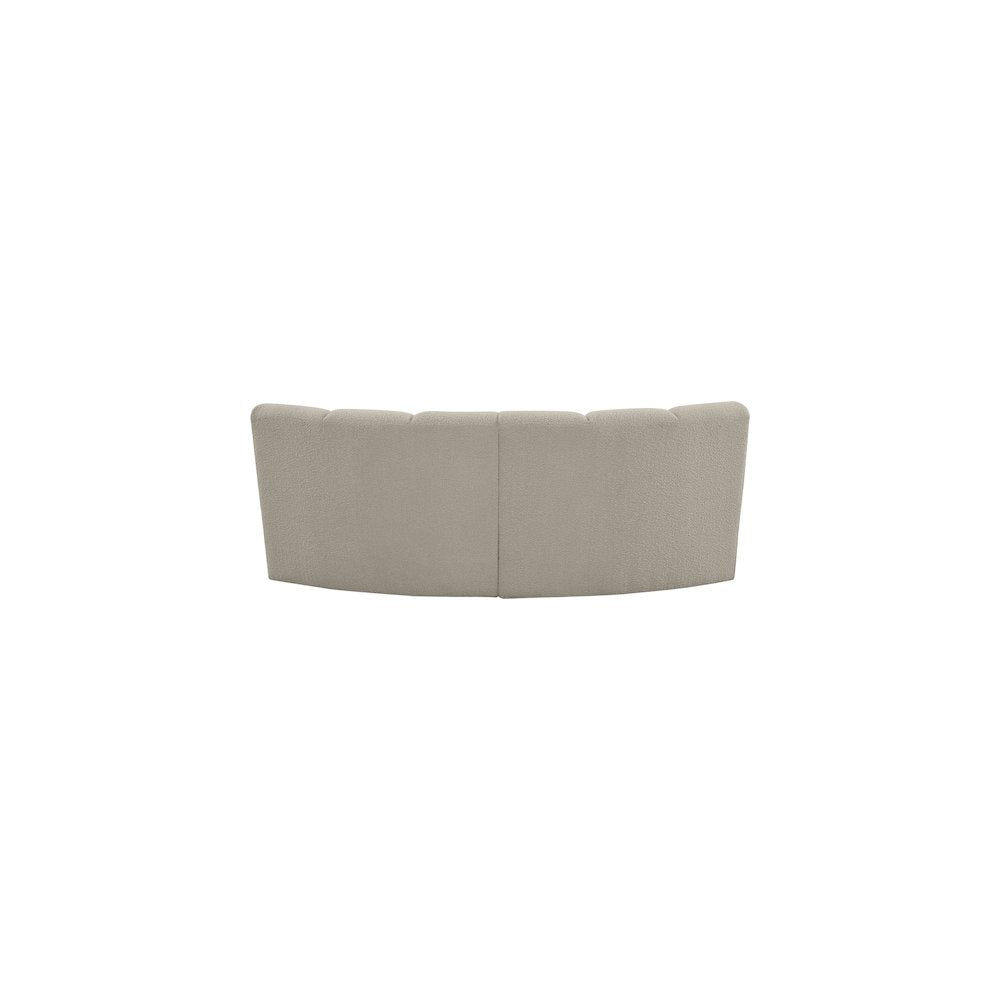 Infinity Brown Boucle Fabric 2pc. Modular Sectional