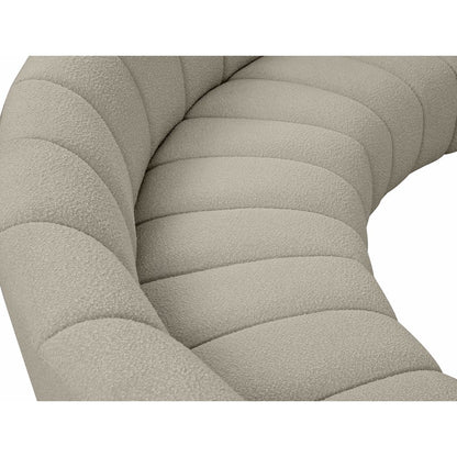 Infinity Brown Boucle Fabric 7pc. Modular Sectional