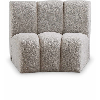 Infinity Brown Boucle Fabric Modular Chair
