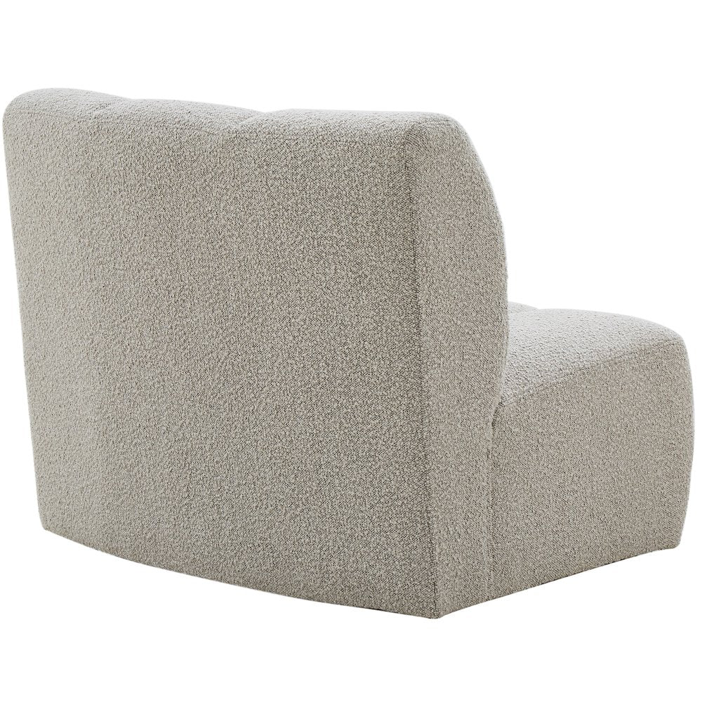 Infinity Brown Boucle Fabric Modular Chair