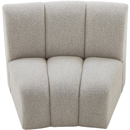 Infinity Brown Boucle Fabric Modular Chair