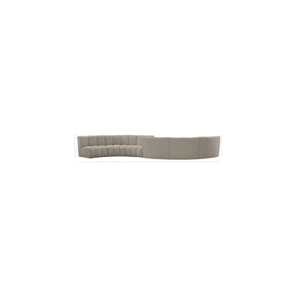 Infinity Brown Boucle Fabric 6pc. Modular Sectional