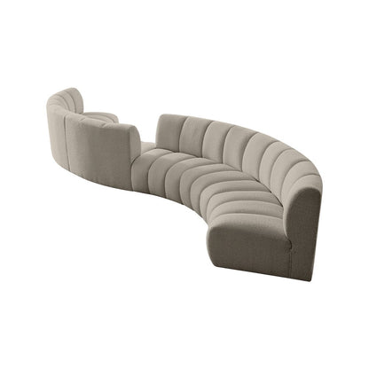 Infinity Brown Boucle Fabric 6pc. Modular Sectional