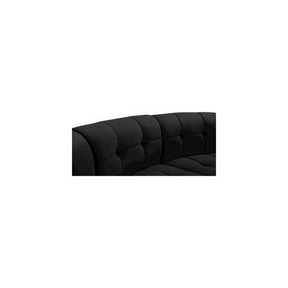Limitless Black Velvet 11pc. Modular Sectional