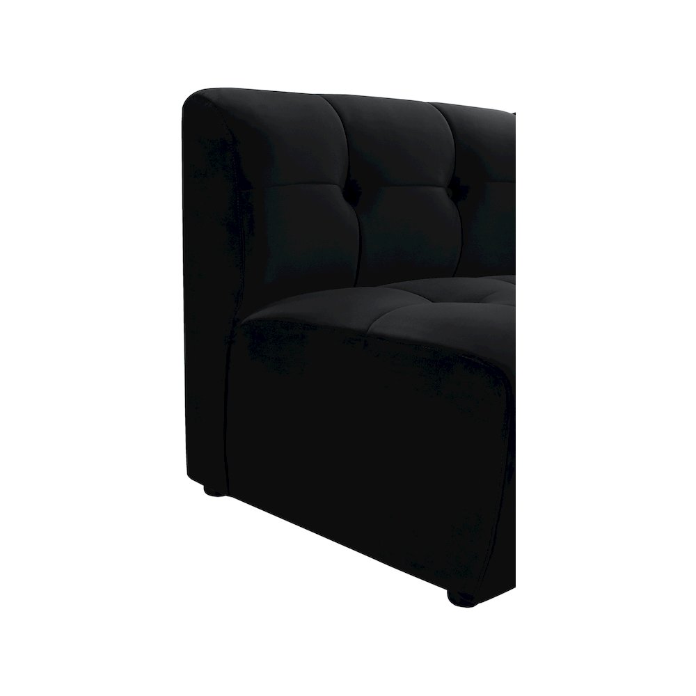 Limitless Black Velvet Modular Chair