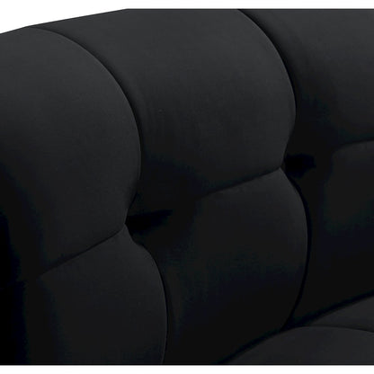 Limitless Black Velvet Modular Chair