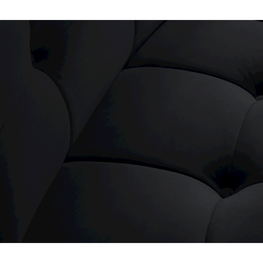 Limitless Black Velvet Modular Chair