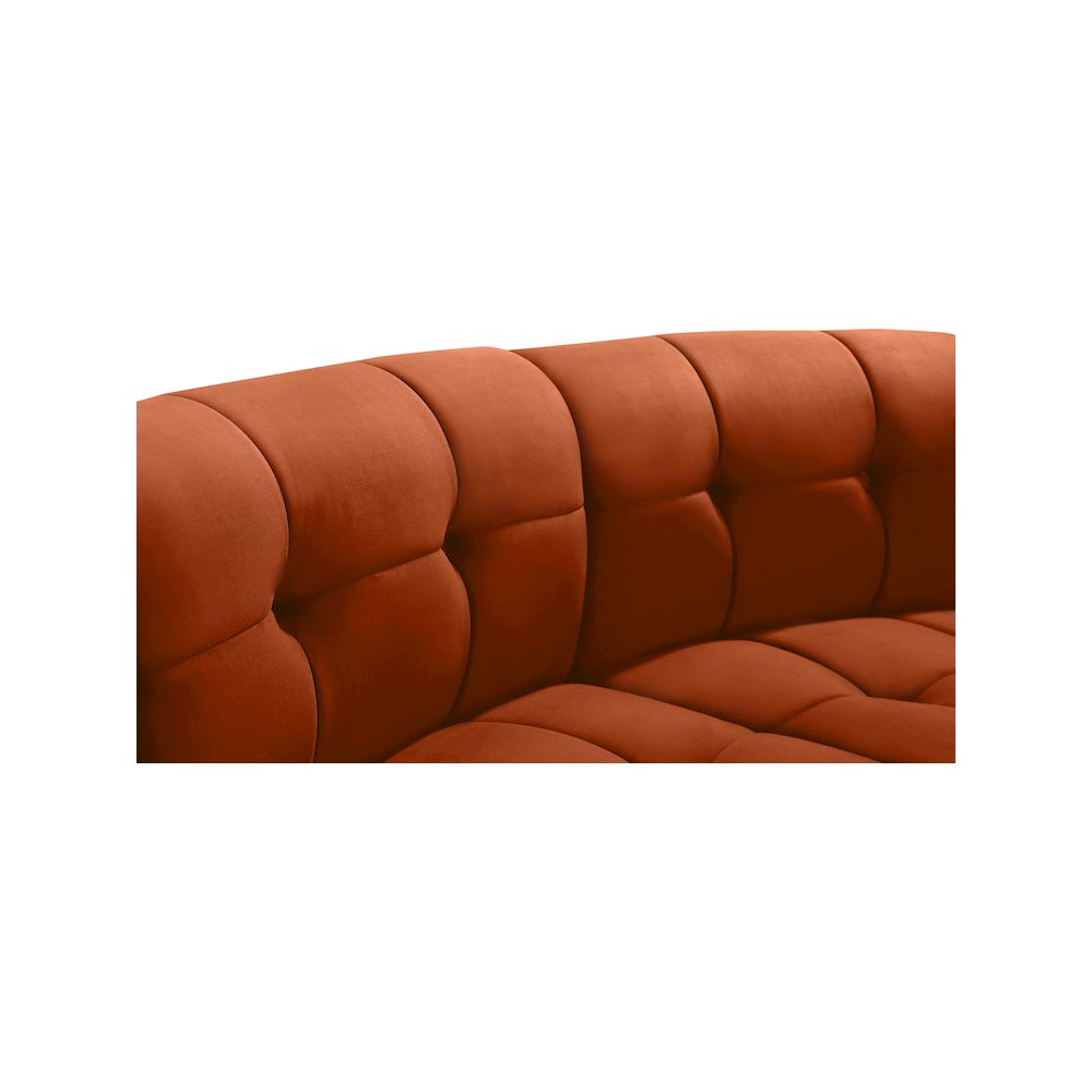 Limitless Cognac Velvet 2pc. Modular Sectional