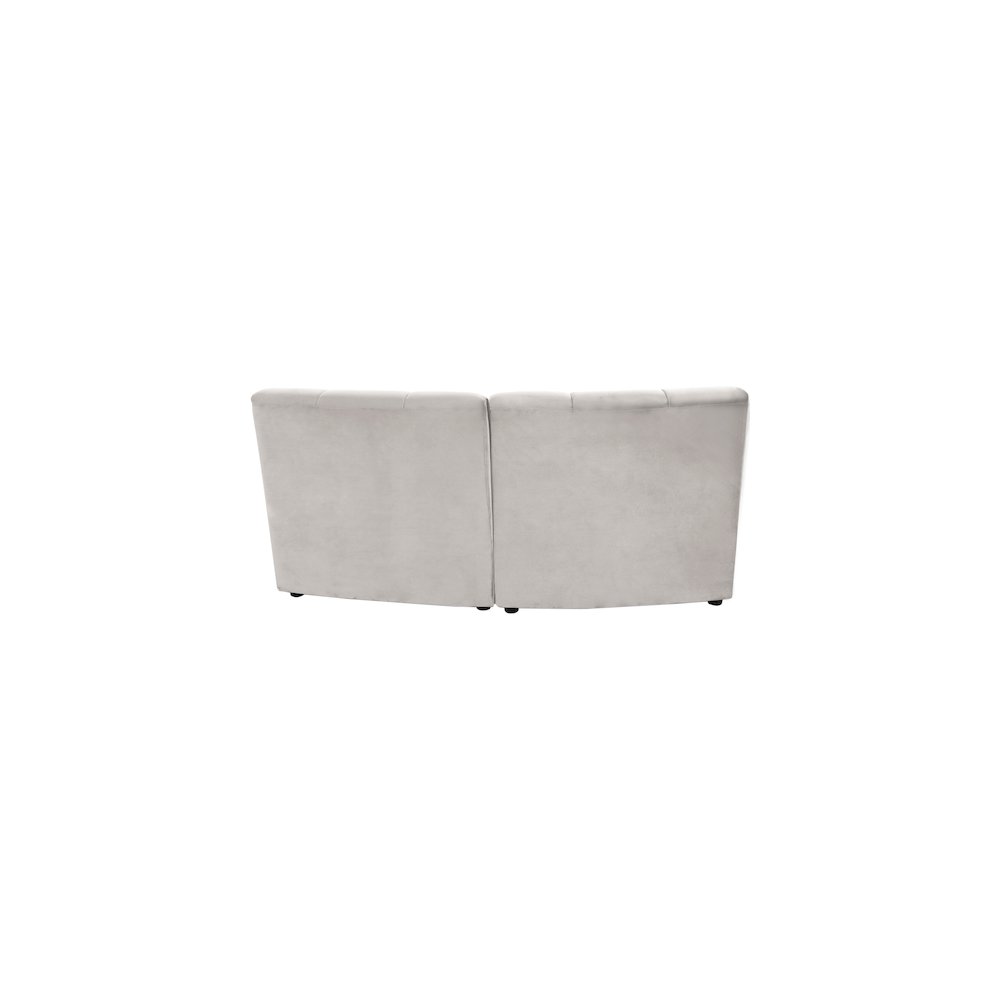 Limitless Cream Velvet 2pc. Modular Sectional